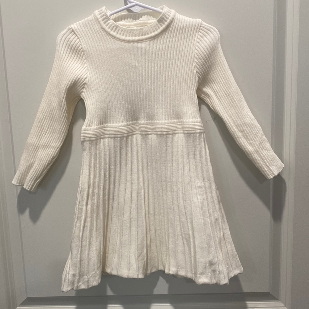 Cream girl’s sweater dress, never worn!
